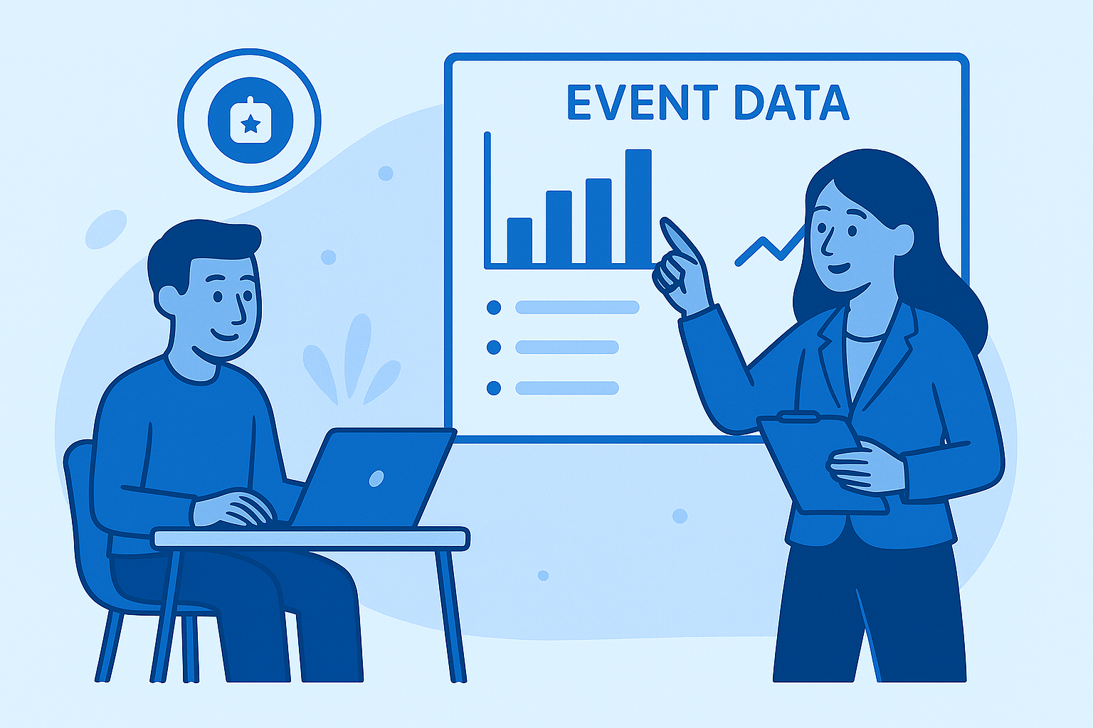 Etterarbeid og analyse illustrasjon